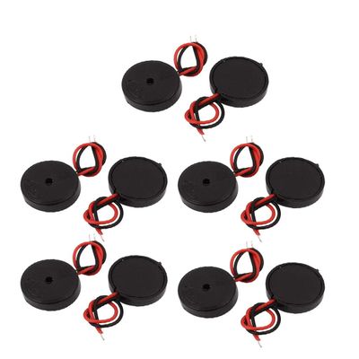 NEW LON0167 10Pcs DC 30V 80dB Sound Passive Electronic Buzzer Alarm 14mm x 4mm Black(10 Stcke DC 30 ? 80dB Sound Passive Elektronische Summer Alarm 14mm x 4mm Schwarz