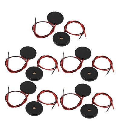 NEW LON0167 10Pcs DC 1-30V 80dB Sound Passive Electronic Buzzer Alarm 23mm x 4mm Black(10 Stcke DC 1-30 ? 80dB Sound Passive Elektronische Summer Alarm 23mm x 4mm Schwarz
