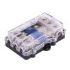 Akozon distribution block 1,Universal 60A Car Auto Vehicle Stereo For Audio Power Box Holder Block 1 In 3 Ways Out