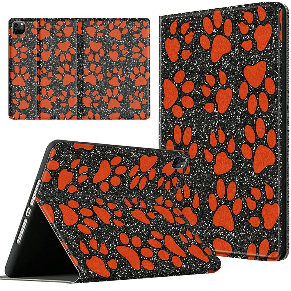 Case for iPad Pro 11-inch (3rd Generation) 2021 - PU Leather Folio Cover Multi-Angle Stand Smart Auto Sleep/Wake for iPad Pro 11" 3rd Gen 2021 / 2nd Gen 2020 / 1st Gen, Glitter Paws