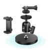 Magnetic Camera Mount with Ball Head, Magnetic Phone Holder for Gym,Super Strong Rubber Coating Neodymium Magnet for Smartphone Hero 13/12/11/10/9/8/7/6,DJI Osmo Action Insta360, Security Camera