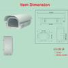 OwlCat 12 Inch Big Size Outdoor Weatherproof Heavy Duty Aluminum CCTV Housing Security Surveillance Camera Housing Camera Mount Enclosure Double Lock Monitoring Protective Shell view 2