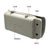 15 Inch Large Size Outdoor Weatherproof Heavy Duty Aluminum CCTV Housing Security Surveillance Camera Housing Camera Mount Enclosure with Clear Glass Window Double Lock view 4