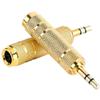 JacobsParts 6.35mm 1/4" Female to 3.5mm 1/8" Male TRS Stereo Audio Headphone Mic Adapter Converter (5-Pack) view 2