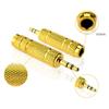 JacobsParts 6.35mm 1/4" Female to 3.5mm 1/8" Male TRS Stereo Audio Headphone Mic Adapter Converter (5-Pack) view 4