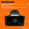 BooYu 200 Watt Rectangle High-Performance PA Siren Horn Speaker [8 Ohms] [125-135 dB] [IP66 Waterproof] [Compatible with 100-200 Watt Siren System] for Police Car, Ambulance, Fire, Engineer Vehicles view 4