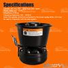 BooYu 200 Watt High-Performance PA Siren Horn Speaker [Black Steel] [8 Ohms] [125-135 dB] [IP66 Waterproof] [Compatible with 100-200 Watt Siren] for Police Car, Ambulance, Fire, Engineer Vehicles view 4