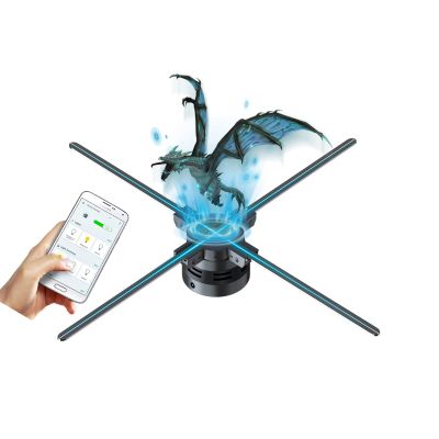 3DHologramFan,Missyou 25.6 3DHologramfan Projector HDLED Holographic Christmas Tree Advertising Display with Remote,Bluetooth,Splicing,1500+ Video Library for Business Store Signs,Bar,Party,Halloween