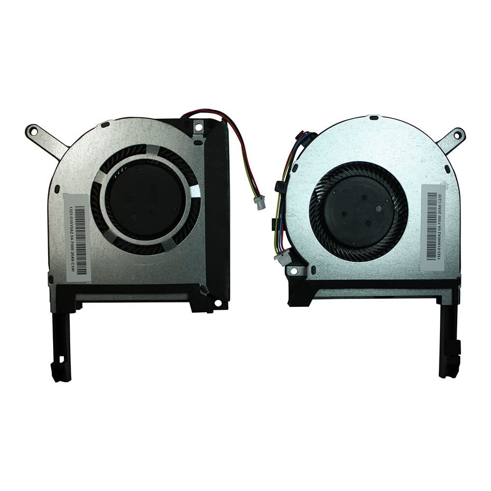 Power4Laptops Replacement Laptop Fan (Pair) Compatible with Asus FX505GE-BQ165T