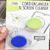 2pk Cable Organizer Protector & Screen Cleaner view 2