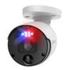 Swann Home Security Camera, POE Cat5e NVR 4K HD Video, Indoor Outdoor Wired Surveillance CCTV, Color Night Vision, Heat Motion Detection, Flashing LED Lights, Advanced Analytics in Each Cam, 900BE view 1