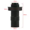 Microscope Accessories 100X Upgrade 130X Adjustable Zoom C Mount Lens Monoshock Industrial Video Microscope HDMI USB VGA Camera Lens for Soldering PCB(50mm) view 2