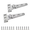 Two Marine Grade Ultra Heavy Duty cast Stainless Steel t Hinges 4,6,8 inches (4 INCH-100 * 54 * 4.8cm) view 1