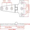 Two Marine Grade Ultra Heavy Duty cast Stainless Steel t Hinges 4,6,8 inches (4 INCH-100 * 54 * 4.8cm) view 2