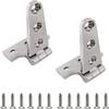 Two Marine Grade Ultra Heavy Duty cast Stainless Steel t Hinges 4,6,8 inches (4 INCH-100 * 54 * 4.8cm) view 3