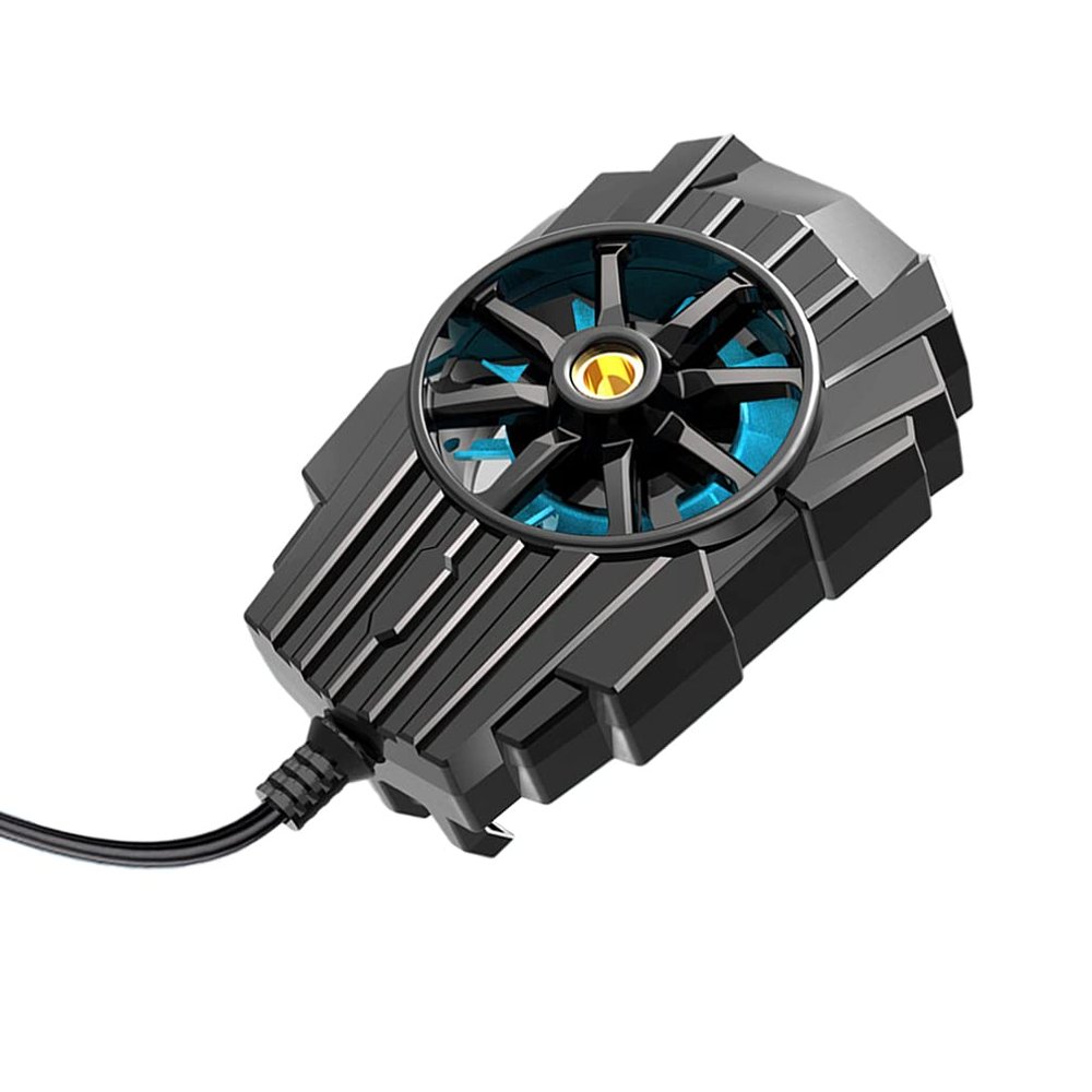 SOLUSTRE Smartphone Cooler Portable Cooling Fan for Mobile Gaming High-Efficiency Turbine Design Silent Multipurpose Phone Holder Stable and Heat Dissipation for Gamers and Everyday Use