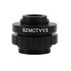 Microscope Accessories 0.3X 0.5X C Mount Lens Adapter SZMCTV 1/2 1/3 1X Adapter for Simul Focal Trinocular Stereo Microscope HDMI VGA USB Video Camera(1X) view 3