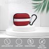 Latvia Flag Compatible with AirPods Pro case Protective Cover, Cute Protective Shockproof Protective Cover with Keychain, Wireless Charging Box, Woman, Man view 3