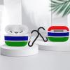 Gambia Flag Compatible with AirPods Pro case Protective Cover, Cute Protective Shockproof Protective Cover with Keychain, Wireless Charging Box, Woman, Man view 4