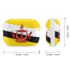 MAIPHUONGANH Brunei Flag Compatible with AirPods Pro case Protective Cover, Cute Protective Shockproof Protective Cover with Keychain, Wireless Charging Box, Woman, Man view 2