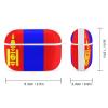 Mongolian Flag Compatible with AirPods Pro case Protective Cover, Cute Protective Shockproof Protective Cover with Keychain, Wireless Charging Box, Woman, Man view 2