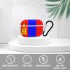 Mongolian Flag Compatible with AirPods Pro case Protective Cover, Cute Protective Shockproof Protective Cover with Keychain, Wireless Charging Box, Woman, Man view 3