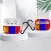 Mongolian Flag Compatible with AirPods Pro case Protective Cover, Cute Protective Shockproof Protective Cover with Keychain, Wireless Charging Box, Woman, Man view 4