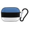 Flag of Estonia Compatible with AirPods Pro case Protective Cover, Cute Protective Shockproof Protective Cover with Keychain, Wireless Charging Box, Woman, Man view 1