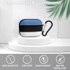 Flag of Estonia Compatible with AirPods Pro case Protective Cover, Cute Protective Shockproof Protective Cover with Keychain, Wireless Charging Box, Woman, Man view 3
