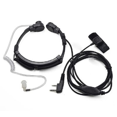 Adjustable Throat Mic Earpiece Headset Finger PTT Radio Transceiver for Baofeng UV5R 888s Radio Walkie Talkie for Kenwood NX220/NX320