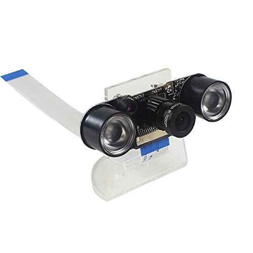 1080P 130 Degree Wide Angle 5 Megapixel Fish Eye Lens Infrared Light Night Vison Camera Kit for Raspberry Pi 4B/3B+/Zero/WH