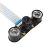 1080P 130 Degree Wide Angle 5 Megapixel Fish Eye Lens Infrared Light Night Vison Camera Kit for Raspberry Pi 4B/3B+/Zero/WH view 2