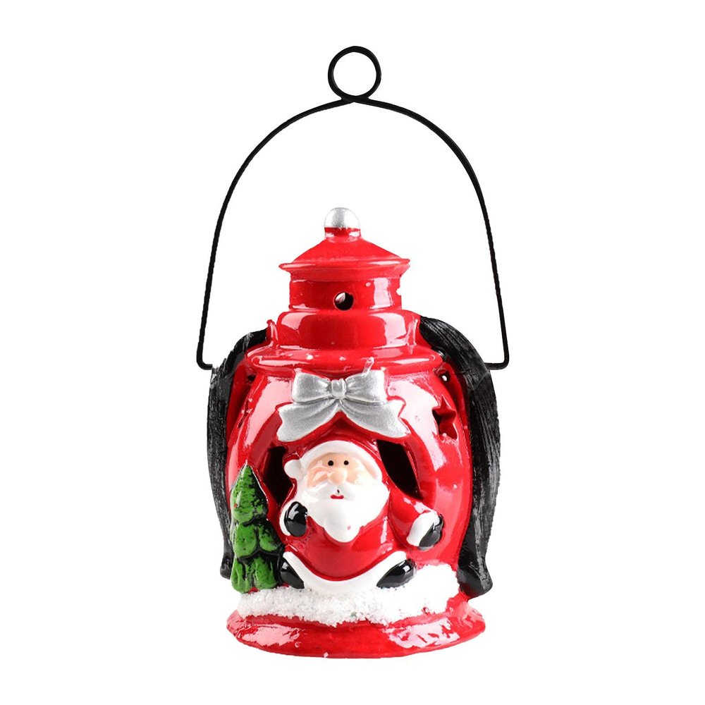 Small Lamp Christmas Old Man Elk Cermic Small Oil Lamp, Christmas
