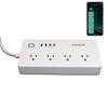 Smart Power Strip, UseeLink WiFi Surge Protector Compatible with Alexa & Google Home, Smart Plug with 4 USB Ports & 4 AC Outlets, Voice and Remote Control & Timer Schedule, 5ft Extension Cord view 1