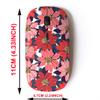 2.4G Wireless Mouse with Cute Pattern Design for All Laptops and Desktops with Nano Receiver - Christmas red Pink view 2