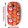 2.4G Wireless Mouse with Cute Pattern Design for All Laptops and Desktops with Nano Receiver - Flat Merry Christmas view 2