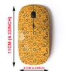 2.4G Wireless Mouse with Cute Pattern Design for All Laptops and Desktops with Nano Receiver - Bright Motley Texture view 2