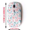 2.4G Wireless Mouse with Cute Pattern Design for All Laptops and Desktops with Nano Receiver - Christmas Snowman Present view 2