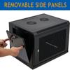 Tedgetal 6U Wall Mount Server Cabinet Network Rack Vented Enclosure Locking Door view 3