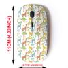 2.4G Wireless Mouse with Cute Pattern Design for All Laptops and Desktops with Nano Receiver - Bright Childish Animals view 2