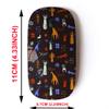 2.4G Wireless Mouse with Cute Pattern Design for All Laptops and Desktops with Nano Receiver - Christmas Varied Xmas treesfoxes view 2