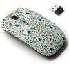 2.4G Wireless Mouse with Cute Pattern Design for All Laptops and Desktops with Nano Receiver - Christmas Symbols Textiles view 1