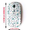 2.4G Wireless Mouse with Cute Pattern Design for All Laptops and Desktops with Nano Receiver - Christmas Foliage Berries view 2
