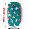 2.4G Wireless Mouse with Cute Pattern Design for All Laptops and Desktops with Nano Receiver - Flying Owls on view 2