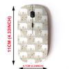 2.4G Wireless Mouse with Cute Pattern Design for All Laptops and Desktops with Nano Receiver - Bears view 2