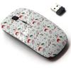 2.4G Wireless Mouse with Cute Pattern Design for All Laptops and Desktops with Nano Receiver - Cute Christmas Doodles view 1