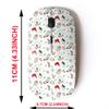 2.4G Wireless Mouse with Cute Pattern Design for All Laptops and Desktops with Nano Receiver - Cute Christmas Doodles view 2