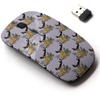 2.4G Wireless Mouse with Cute Pattern Design for All Laptops and Desktops with Nano Receiver - Colorful Deer Head view 1