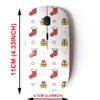 2.4G Wireless Mouse with Cute Pattern Design for All Laptops and Desktops with Nano Receiver - Doodle Winter view 2