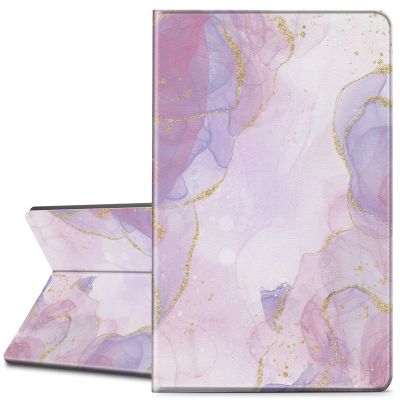 Case for Kindle 10th Generation 2019 6" E-Reader - Lightweight Premium PU Leather Folio Cover Adjustable Stand Soft Back Shell with Auto Wake/Sleep for Kindle 10th, Marble